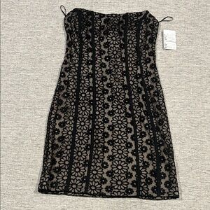 Black Floral Mini Dress